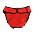 thumbnail image 1 of 2pcs XL Dog Sanitary Underwear Elastic Female Puppy Diapers Washable Comfortable Physical Pants for Canine Heat Incontinence Easy to Use Red Black, 1 of 4