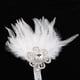 thumbnail image 5 of Diadema de plumas para boda de 1920 con diamantes de imitación Blanco, 5 of 8