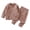 b42-Coffee, variant on KPOPLK Toddler Boys Pajamas Cotton Sleepwear Pjs Sets Long Sleeve Tie Side Top and Warm Pant Nightwear Jammies,Size 9-12 Months
