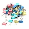 Unique Bargains Home Office School Student Document Paper File Binder Clips Clamp Holder 40pcs