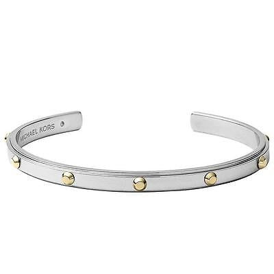 Michael Kors Silver Tone Astor Studded Cuff Bangle Michael Kors Silver Tone Astor Studded Cuff Bangle Bracelet Mkj3835040