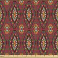 thumbnail image 2 of Ambesonne Ethnic Fabric by the Yard Upholstery, Ikat Geometric Motif, 1 Yard, Multicolor, 2 of 5