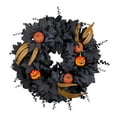 thumbnail image 2 of Corona de Halloween decorativa para puerta principal, calabaza artificial con purpurina para jardín, , decoración de festivales, interior y, 2 of 8