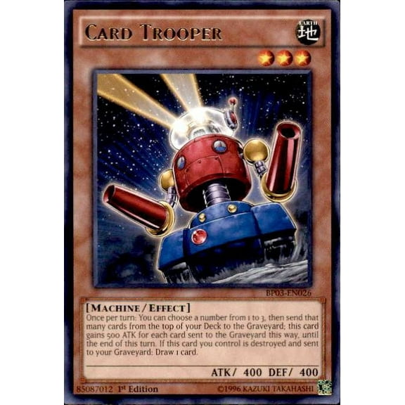 YuGiOh Battle Pack 3 Monster League Rare Card Trooper BP03-EN026