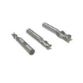 thumbnail image 3 of 6 Pc Set High Speed Steel 4 Flute End Mill 3/8" Shank 1/8" - 1/2" Right Hand, 3 of 4