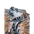 thumbnail image 4 of Mens Hawaii Shirt Suits, Fashion Printed Button Down Short Sleeve Shirt + Beach Shorts Set, 4 of 9