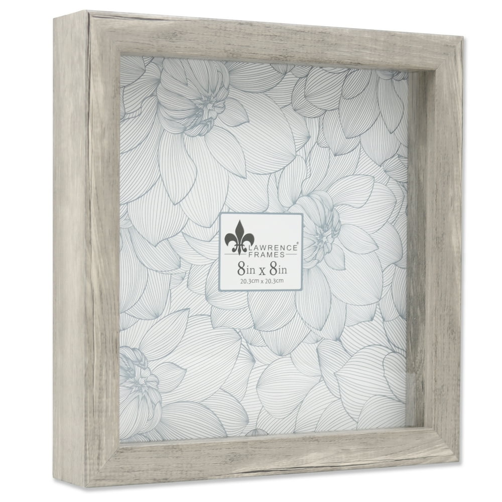 8x8 Natural Gray Shadow Box Frame Picture Frame