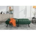 thumbnail image 6 of PAPROOS Convertible Sofa Bed, 67'' Futon Sofa Bed, Upholstered Sofa Bed Couch, Foladable Sofa Chair, Loveseat Sleeper Sofa for Small Space, Apartment, Living Room, Emerald, 6 of 9