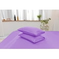 thumbnail image 3 of Full Size Bamboo Derived Rayon Bed Sheet Set - Softer than Cotton Sheets Full Size - Wrinkle Free - 16" Deep Pockets - 4 Piece - 1 Fitted Sheet, 1 Flat, 2 Pillowcases Full Lavender, 3 of 5