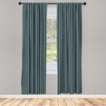 thumbnail image 3 of Ambesonne Blue Curtains, Under the Sea Wave Lines, Pair of 28"x84", Almond Green Slate Blue, 3 of 5