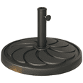 thumbnail image 1 of Outsunny Base de Parasol de Patio en Résine Robuste de 40 lb pour l'Extérieur, Bronze, 1 of 10