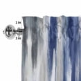 thumbnail image 2 of Valances for Windows Watercolor Blue Grey Oil Painting Art Rod Pocket Short Curtain for Bathroom Living Room Bedroom Modern Abstract 1 Panel 42x12in, 2 of 9