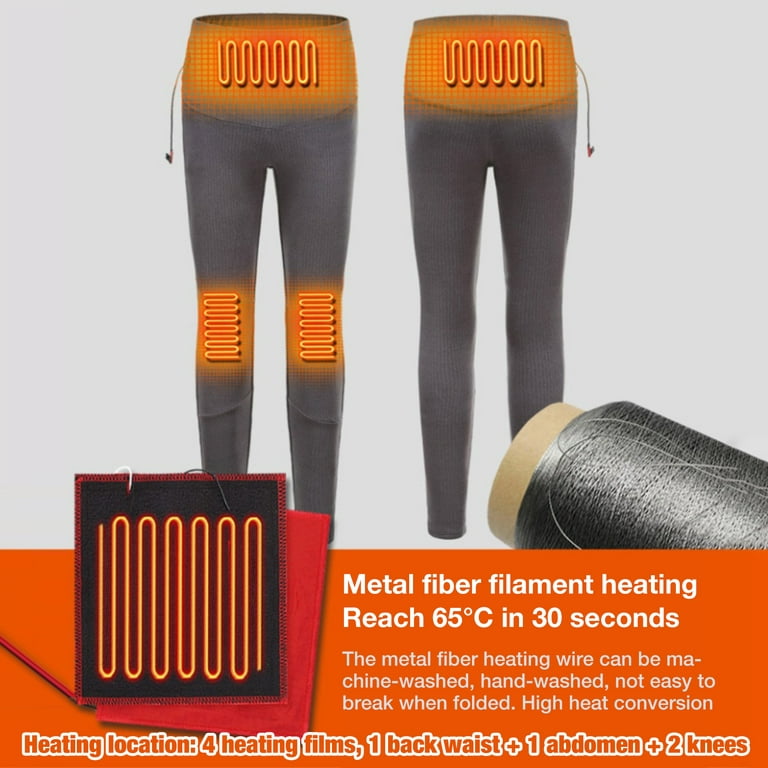 YURCI Electric USB Heating Pants, Washable Heated Leggings, 8