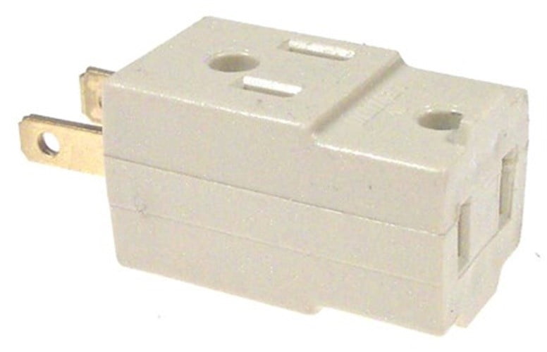Leviton C21-00531-00i Ivory Cube Triple Tap Plug-In Outlet Adapter 