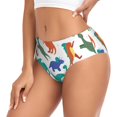 thumbnail image 2 of Balery Colorful Dinosaur Ropa Interior de Algodón para Mujer con Dibujo – Braguitas Cómodas y Elásticas, Estilo Clásico-XX-Large, 2 of 6