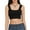 Black, variant on Musuos Women's Summer Crop Tank Tops Solid Color Lace Trim Square Neck Sleeveless Mini Vest Streetwear