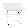 martin belaire neuvo drafting-art table, white base with white top, 30-inch by 42-inch surface