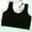 Black, variant on Girls' Sports Bra Teenage Girls Bra Developmental Cotton Underwear Breathable Sports Bra（7-14Y）