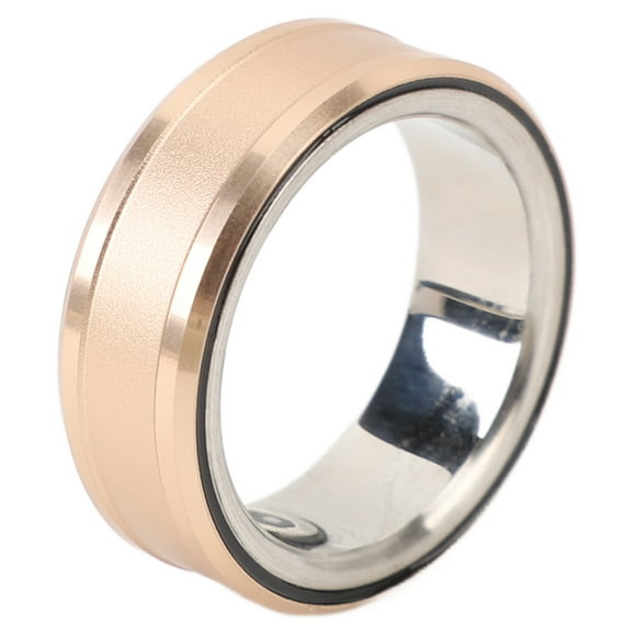 R3 Smart Ring, Smart Ring Health Tracker Sleep Monitoring Body Temperature Step Counter, IP68 Waterproof Intelligent Wearable Device, Rechargeable Sports Ring Golden