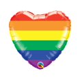 thumbnail image 1 of Qualatex Rainbow Foil Balloon, 1 of 1