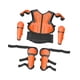 thumbnail image 4 of Armadura de motocicleta para niños, equipo para motocross, protector de espalda y pecho transpirable Naranja, 4 of 9
