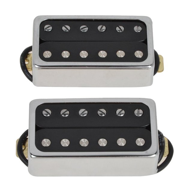 Pastilla de guitarra de 2 piezas de doble bobina de alto rendimiento para accesorios de guitarra eléctrica Negro Argenta O Hugo Pastilla de doble bobina