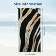 thumbnail image 5 of BCIIG Tiger Leopard Print Beach Towel Animal Microfiber Sand Free Towels for Adult Kids Quick Dry Ultra Absorbent Soft Pool Travel Swim Bath Shower Towel Gifts  27.5x55in, 5 of 7