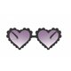 thumbnail image 1 of Gafas de sol para niños Marco de color Protección UV polarizada Lindas gafas de sol en forma de corazón para niñas Negro Feliz Sencillez, 1 of 5