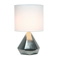 thumbnail image 2 of Simple Designs Solid Pyramid Table Lamp Silver, 2 of 3