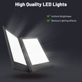 thumbnail image 4 of WeChef LED Back Lit Light Menu Holder Cover Folding Double Panel Fits 8"x14" Paper for Hotel Club, 4 of 10