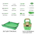 thumbnail image 3 of Expert Gardener Indoor Gardening Stainless Steel Tool Set, 14 Pieces, Green, 3 of 10