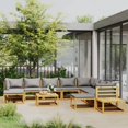 thumbnail image 1 of vidaXL 12 Piece Garden Lounge Set with Cushion Solid Acacia Wood, 1 of 5