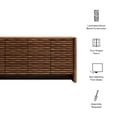 thumbnail image 2 of Emric Wave 66" 4-Door Sideboard in Walnut, 2 of 10