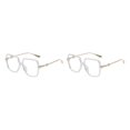 thumbnail image 1 of Qarigey Gafas cómodas y duraderas para largas horas de de la computadora, buenos regalos, gafas antiluz azul, montura dorada marco dorado 2Conjunto, 1 of 6