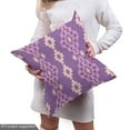 thumbnail image 5 of Ambesonne Purple Fabric by the Yard Upholstery, Geometric Retro Patterns, 1 Yard, Violet Blush, 5 of 5