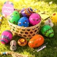 thumbnail image 3 of Easter Eggs 48 Pack Plastic Fillable Egg,Hinged Snap Closure Easter Egg Hunt Basket Stuffer,Reusable Empty Egg Shell for Candy Toy Gift,DIY Craft Decoration Party Favor Classroom Prize Supplies, 3 of 9