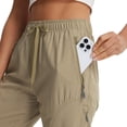 thumbnail image 5 of MASKERT Women's Hiking Pants-31" Lightweight Quick Dry Sweatpants Casual Safari Work Travel Outdoor Clothes Khaki（Size XS-XXXL）, 5 of 9