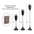 thumbnail image 4 of 3-Section Design Vintage Outdoor Floor Standing Ashtray Height Adjustable, 4 of 12