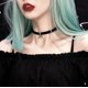 thumbnail image 2 of 1 pieza de gargantilla con colgante de luna creciente, collar con colgante de luna y estrella, collar negro, 2 of 5