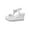 White, variant on Quaouag Sandals for Women Dressy Summer Flat Casual Summer Rhinestone Beaded Sparkly Bling Bohemian Lace Flower Sandal Comfortable Elastic Ankle Strap Beach Shoes