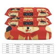 thumbnail image 2 of 3 Pcs Soft Bedding Set, Includes 1 Duvet Cover with Zipper And 2 Pillow,Shams Cartoon Cute Dog King(102"×90"), 2 of 8