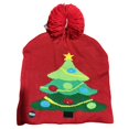 thumbnail image 1 of Gorro de punto con luces LED para fiestas navideñas de otoño e invierno para adultos y niños, 1 of 1