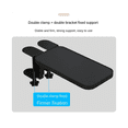 thumbnail image 2 of Armrest Pad Desk Computer Support Mouse Pad Wrist Support Arm Bracket Folding Keyboard Elbow Support Pad White, 2 of 7