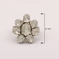 thumbnail image 3 of 2.50 CTW Natural Diamond Polki Flower Ring 925 Sterling Silver Women Mother's Day Gift Jewelry, 3 of 5