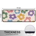 thumbnail image 5 of Kitchen Rugs Sets Of 2,Colorful Daisy Flower Silhouette Pattern Anti Fatigue Kitchen Mat Rugs Non Slip Washable,Decorative Kitchen Floor Mats for Kitchen,Sink,Laundry,17"x47"+17"x47", 5 of 5
