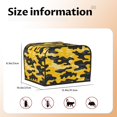 thumbnail image 2 of Toasting Machine Cover 4 Pieces 12.4×10.6×8.3in Dust-Proof Explosion-Proof Waterproof And Wear-Resistant Hollow Bottom Vector Camouflage Pattern Yellow_3, 2 of 7
