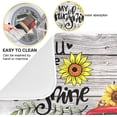 thumbnail image 2 of Sunflower Truck Spring Dish Drying Mats for Kitchen 16x18 inch Spring Summer Drying Pad Dish Mat Dish Drainer Mat For Kitchen Counter, 2 of 6