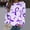 Purple, variant on Lolmot Breast Cancer Awareness Shirt for Women Crewneck Long Sleeve Pullover Tops Pink Ribbon Hoodless Sweatshirts
