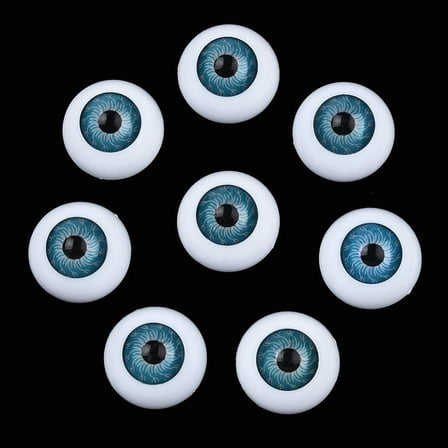 10pairs Craft Plastic Eyes Stuffed Eyes Sky Blue 20x10mm