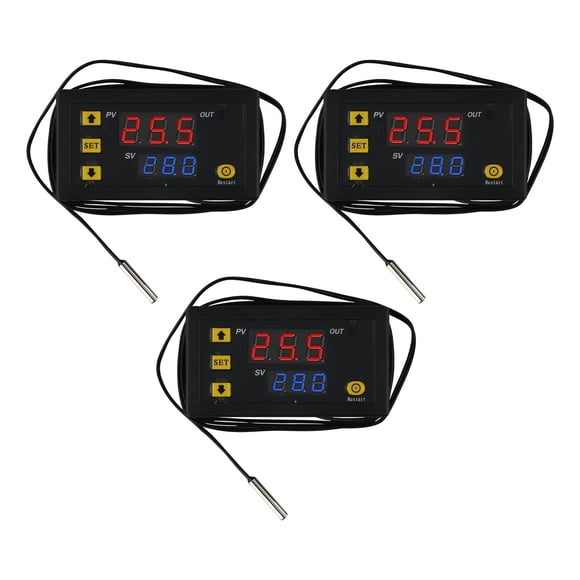 3PCS W3230 Digital Temperature Controller, Digital Thermostat Temperature Switch